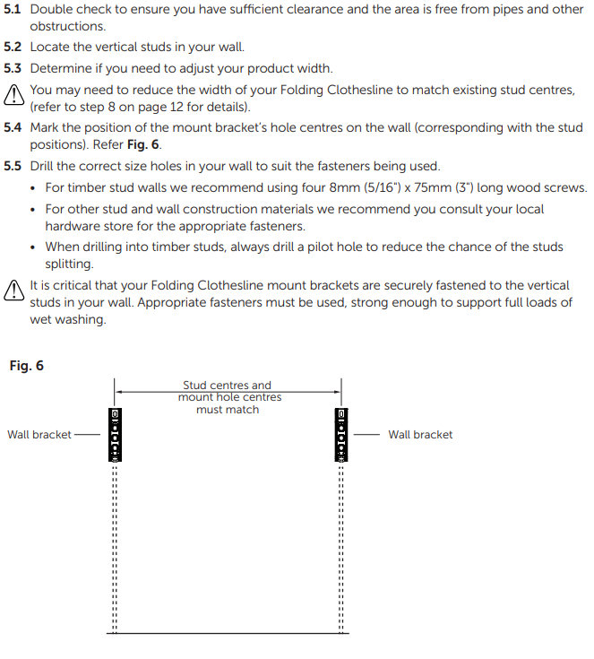 Can our Hills Folding Frame Clotheslines be mounted on a timber